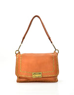 Tracolla Pattina Borchiata cognac