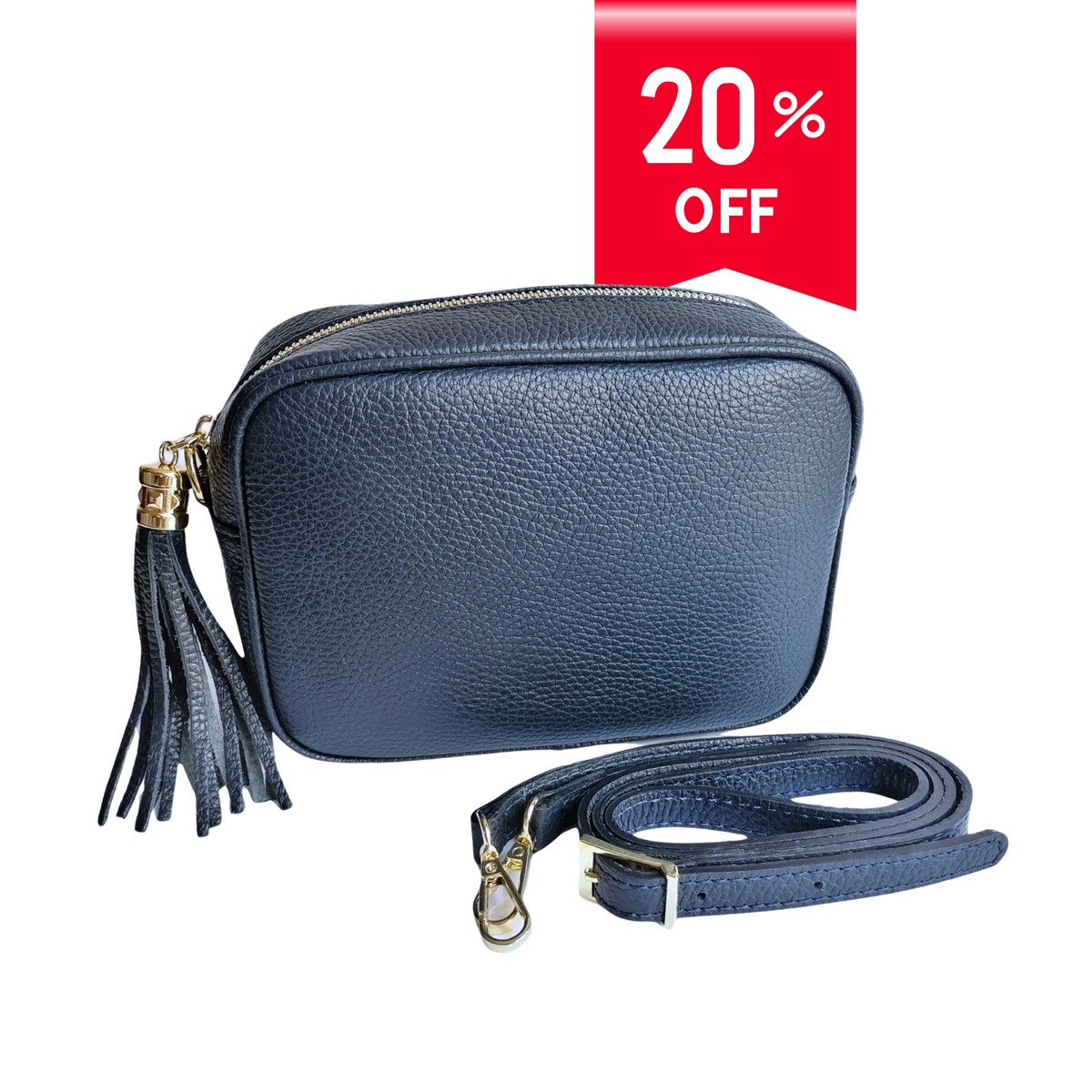 Pochette Saponetta con Frangia in Vera Pelle Dollaro