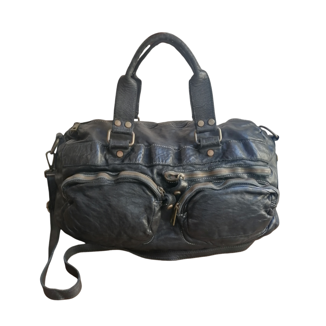 A Meta Prezzo! STOCK SS191 Borsa da Viaggio Pelle Sauvage Stile Vintage