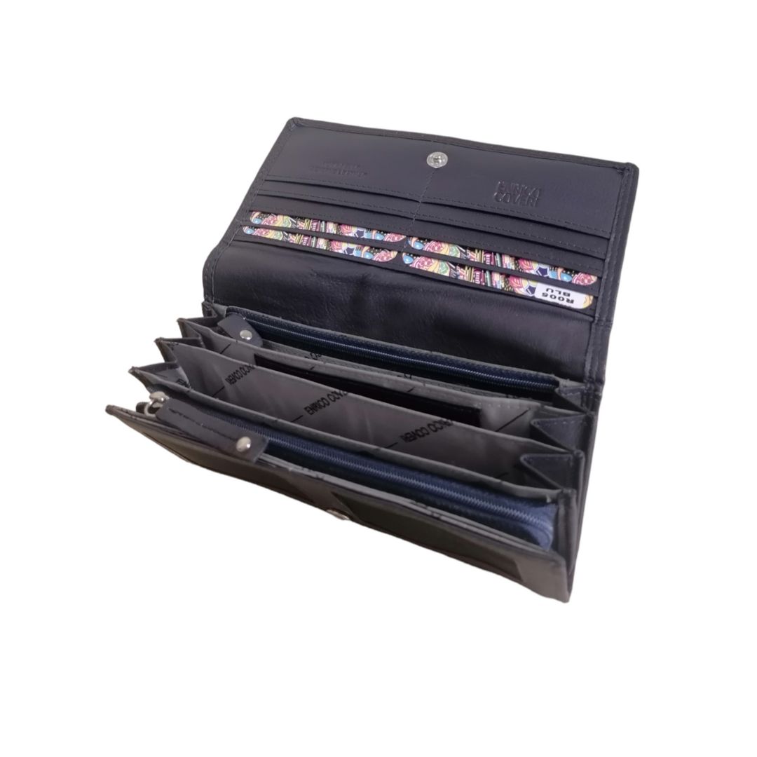 Portafoglio Coveri Vera Pelle 9.5x19 Donna Liscia ECR005