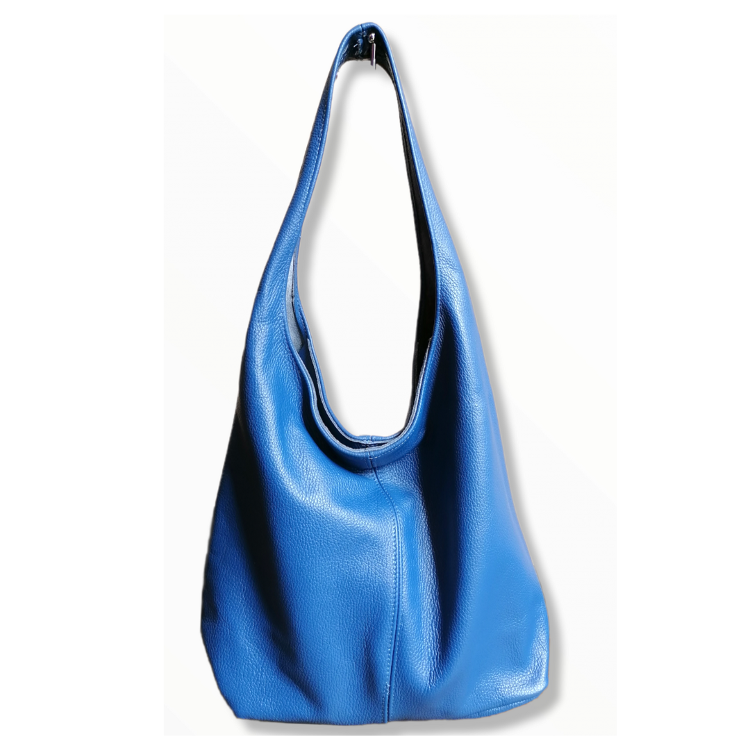 Hobo Bag in Vera Pelle DollaroMade In Italy