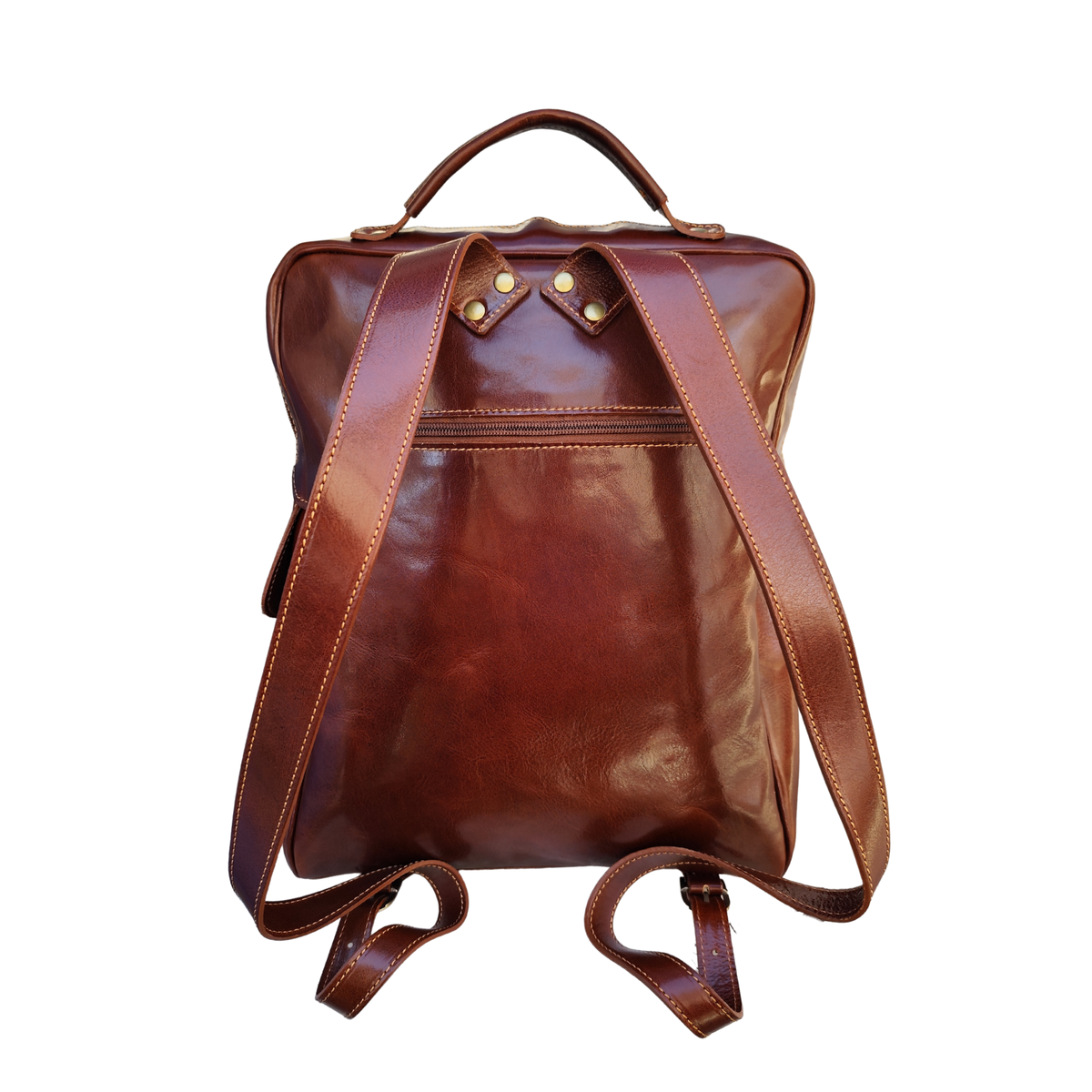 A279 zaino cuoio tasca retro