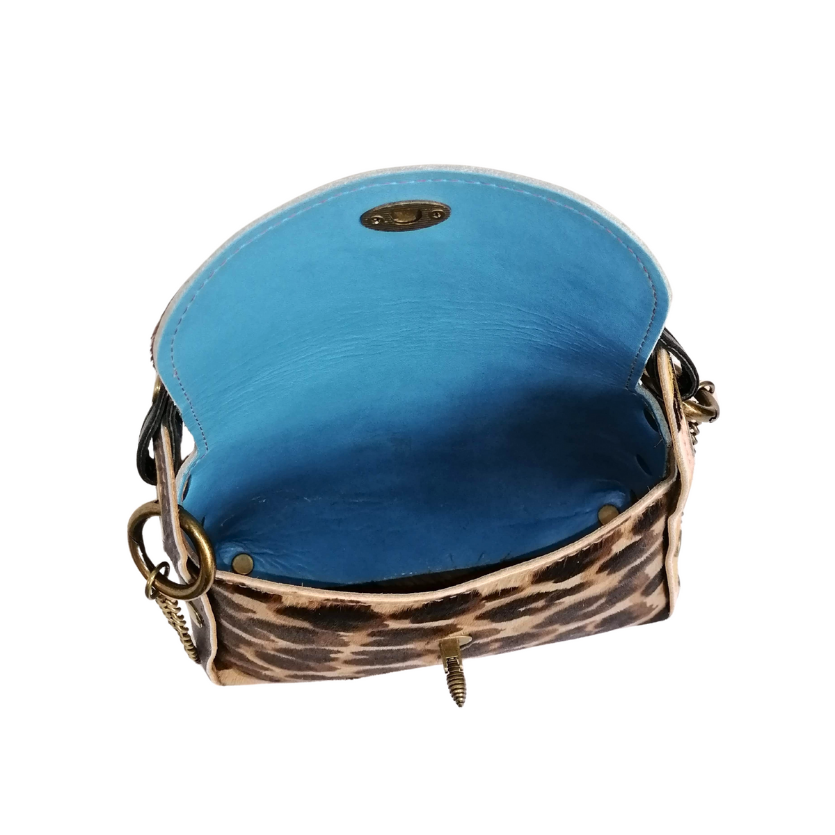 Bee bag larga cavallino B-leopardato interna