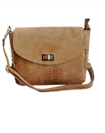 Borsa a Tracolla con 2 ciondoli in Vera Pelle Combinazione