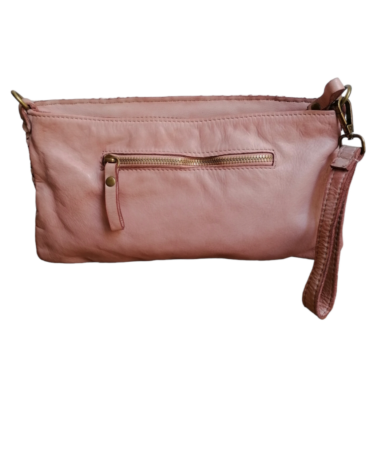 tracolla media intrecciata rosa retro