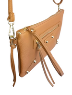 Borsa Bustina Tracolla Borchie in Vera Pelle Made in Italy