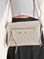 Borsa Bustina Tracolla Borchie in Vera Pelle Made in Italy