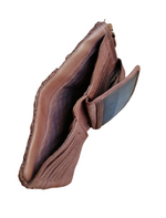 POFSS152 Portafoglio Morbidoin Pelle Sauvage Intrecciata Effetto Vintage