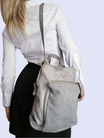 2way Zaino Tasca Vera Pelle Sauvage Vintage Donna Uomo Unisex