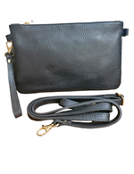 Bustina 15x23 cm Tracolla con Manico in Vera Pelle Made in Italy