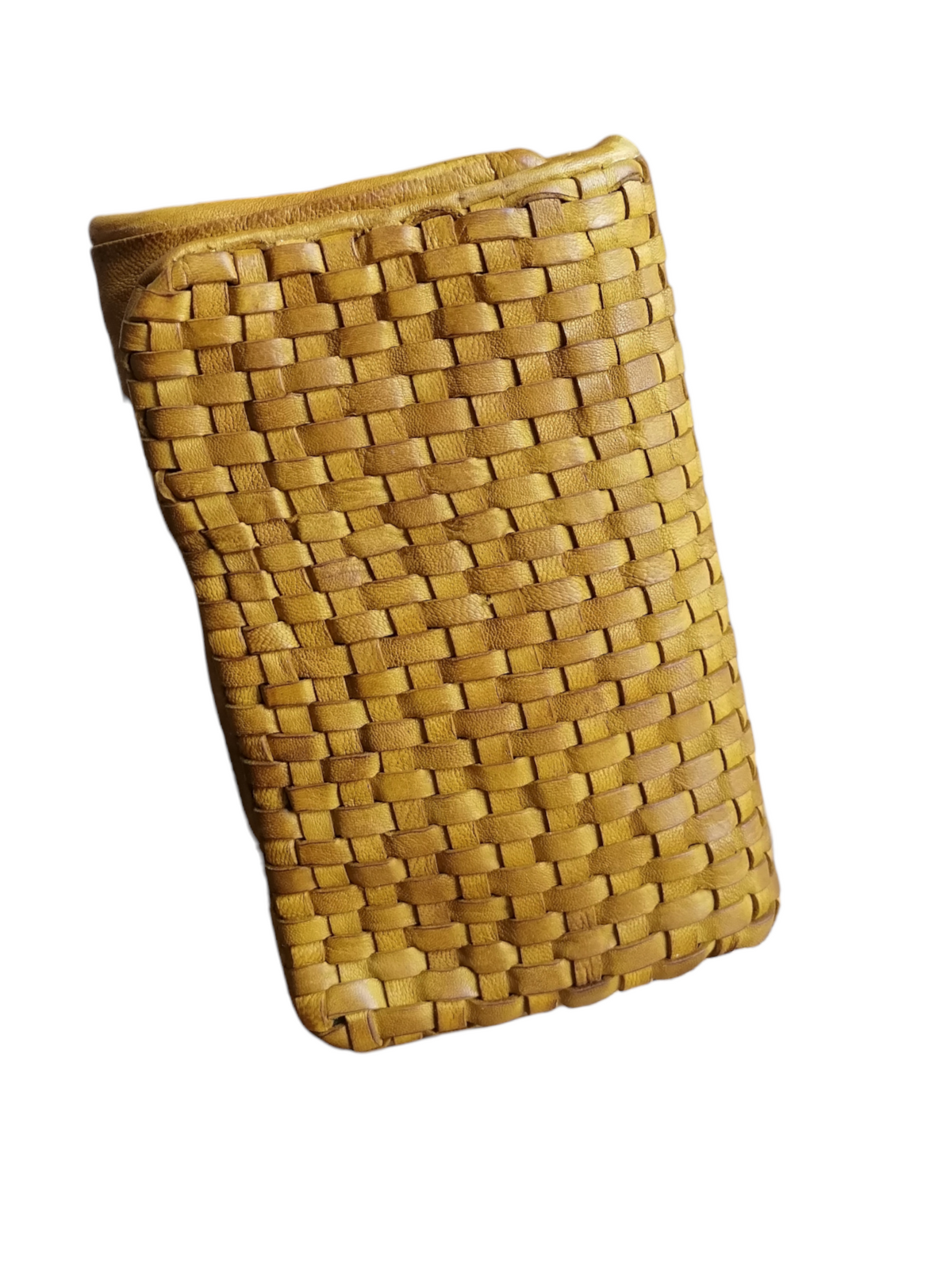 Portafoglio Trifold 15x10 Vera Pelle Sauvage Intrecciata Effetto Vintage POFSS178-1034