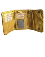 Portafoglio Trifold 15x10 Vera Pelle Sauvage Intrecciata Effetto Vintage POFSS178-1034