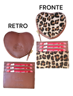 Set Regalo CHARRO in Vera Pelle Portamonete + Portatessere / Portachiave