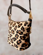 Secchiello con Tracolla in Vera Pelle tipo Cavallino Made In Italy