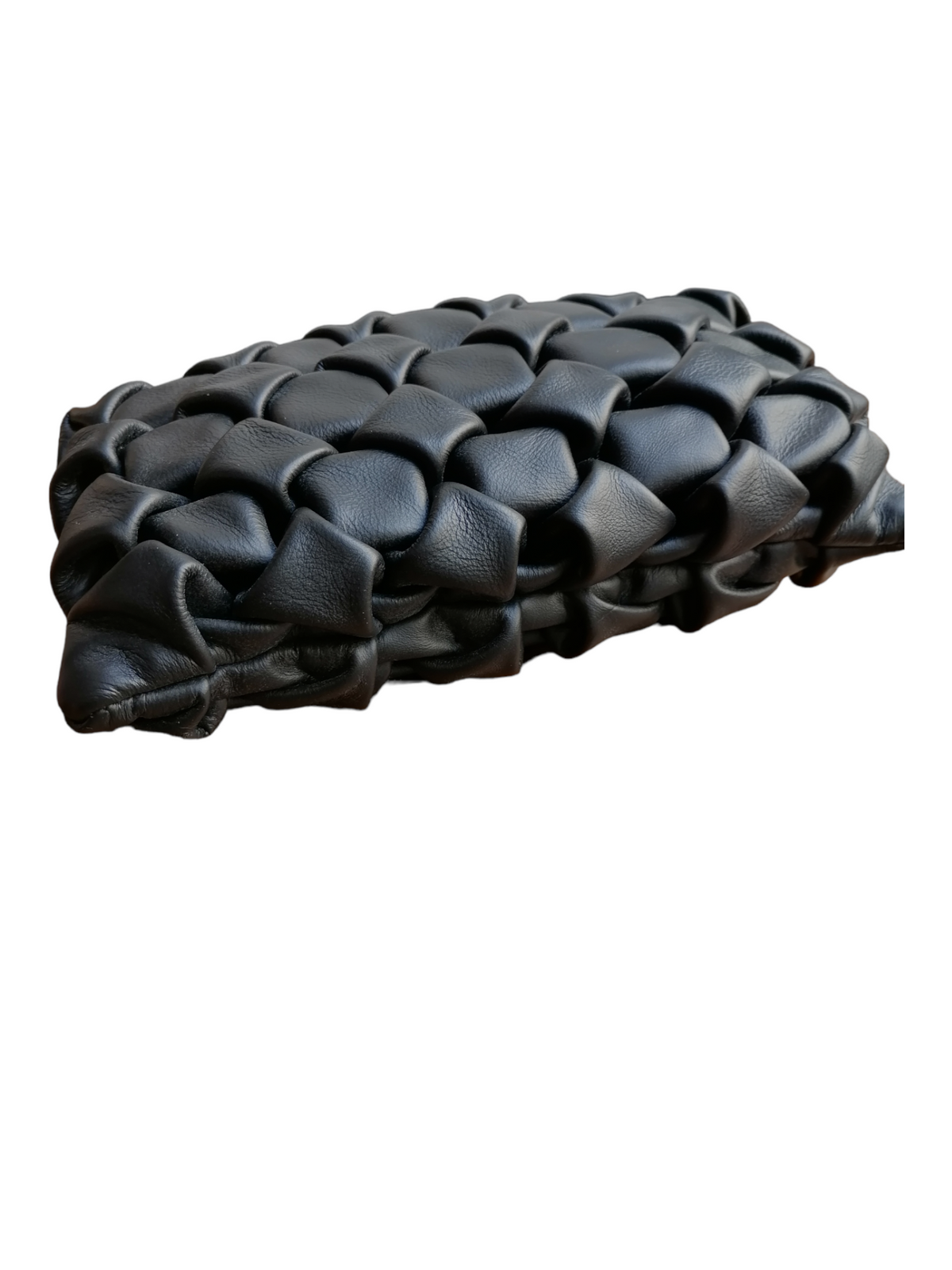 Borsa Ruvida in Vera Pelle Intrecciata Sauvage