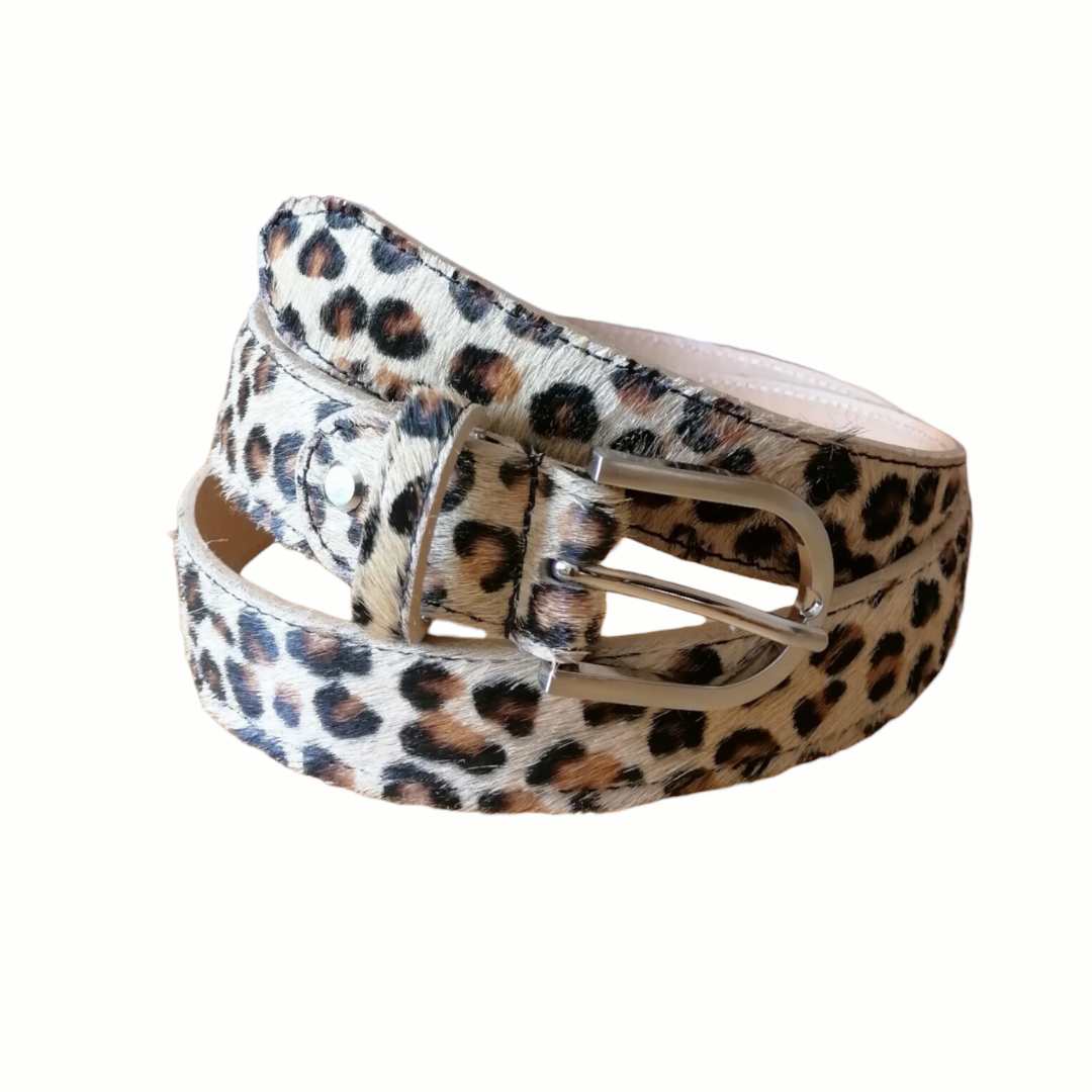 Cintura Donna in Vera Pelle di Cavallino | Maculato | Animalier Made in Italy