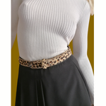 Cintura Donna in Vera Pelle di Cavallino | Maculato | Animalier Made in Italy