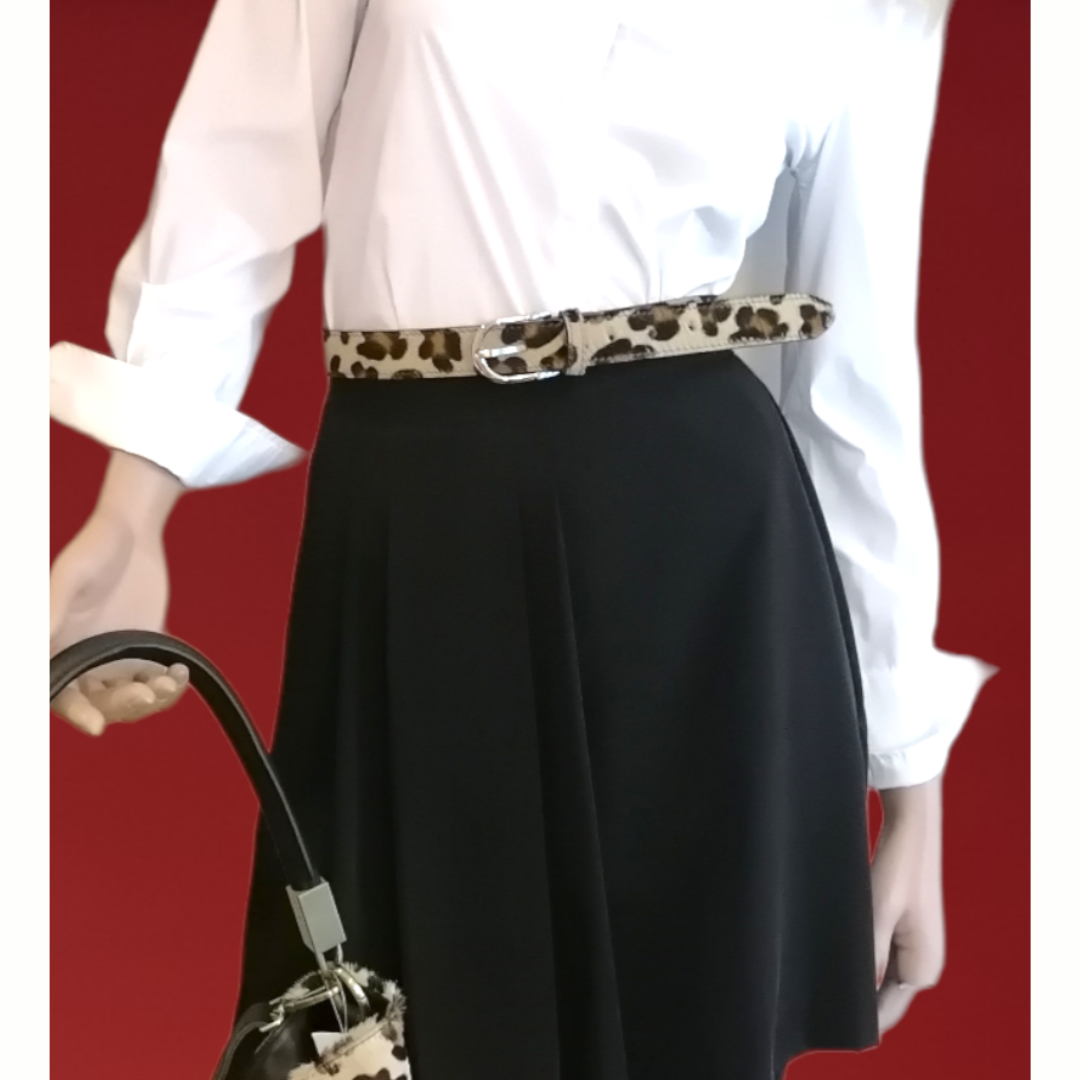 Cintura Donna in Vera Pelle di Cavallino | Maculato | Animalier Made in Italy