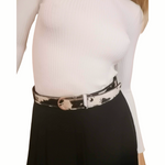 Cintura Donna in Vera Pelle di Cavallino | Maculato | Animalier Made in Italy