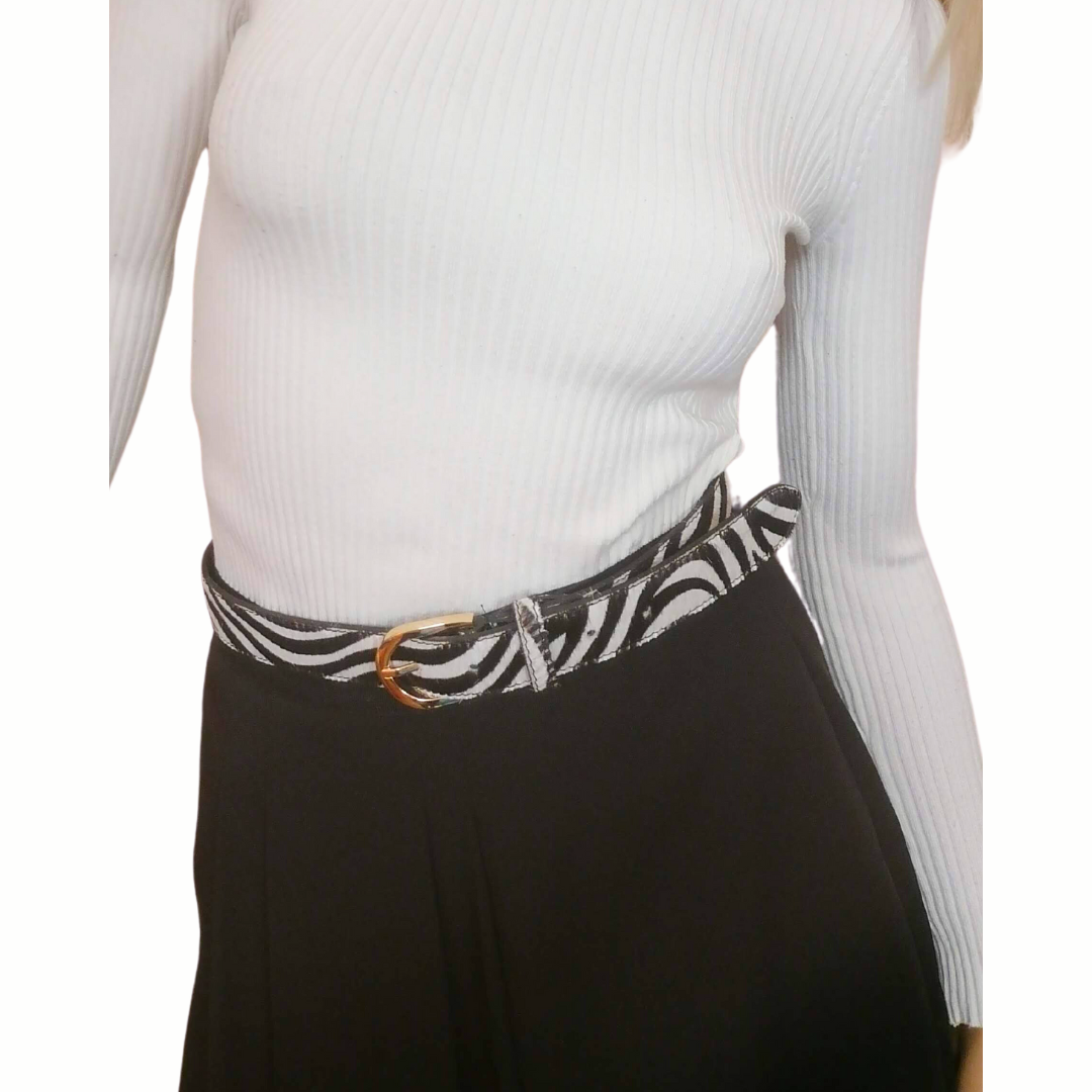 Cintura Donna in Vera Pelle di Cavallino | Maculato | Animalier Made in Italy