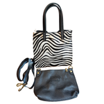 Borsa Quadrata con Bustina in Vera Pelle tipo Cavallino | Artigianale | Made In Italy