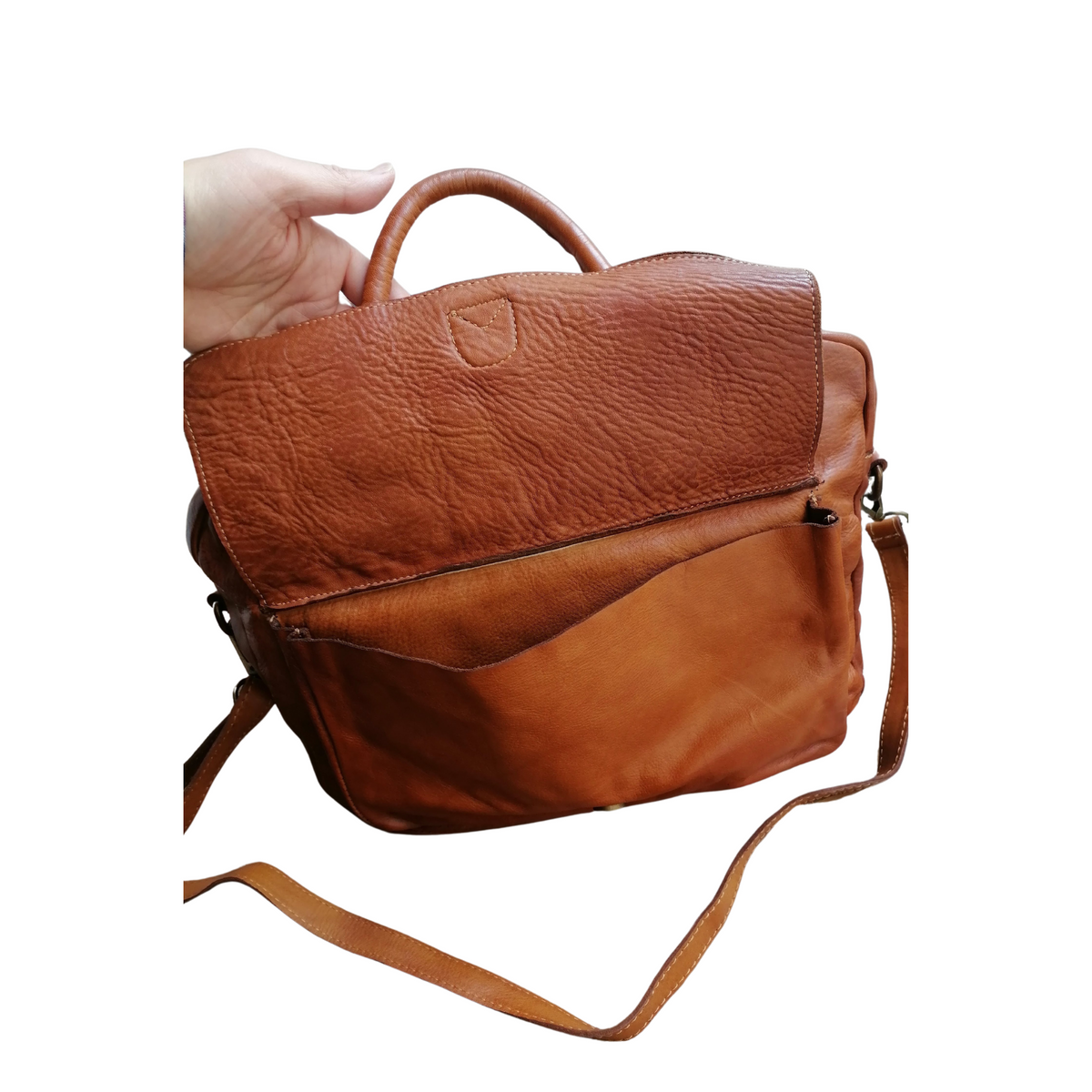 A Meta Prezzo! STOCK SS203 Borsa a Mano Pelle Sauvage Stile Vintage