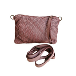 Tracolla Piccola 15 x 23cm Vera Pelle Sauvage Intrecciata Vintage SS224