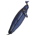 Tracolla Piccola 15 x 23cm Vera Pelle Sauvage Intrecciata Vintage SS224