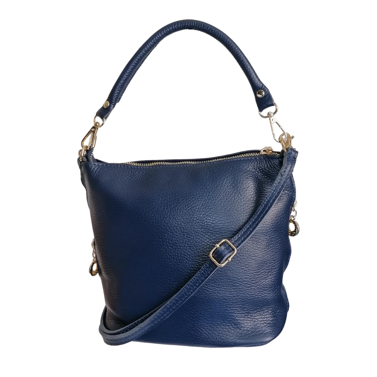 tracolla con due ciondoli bluette