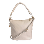 tracolla con due ciondoli crema