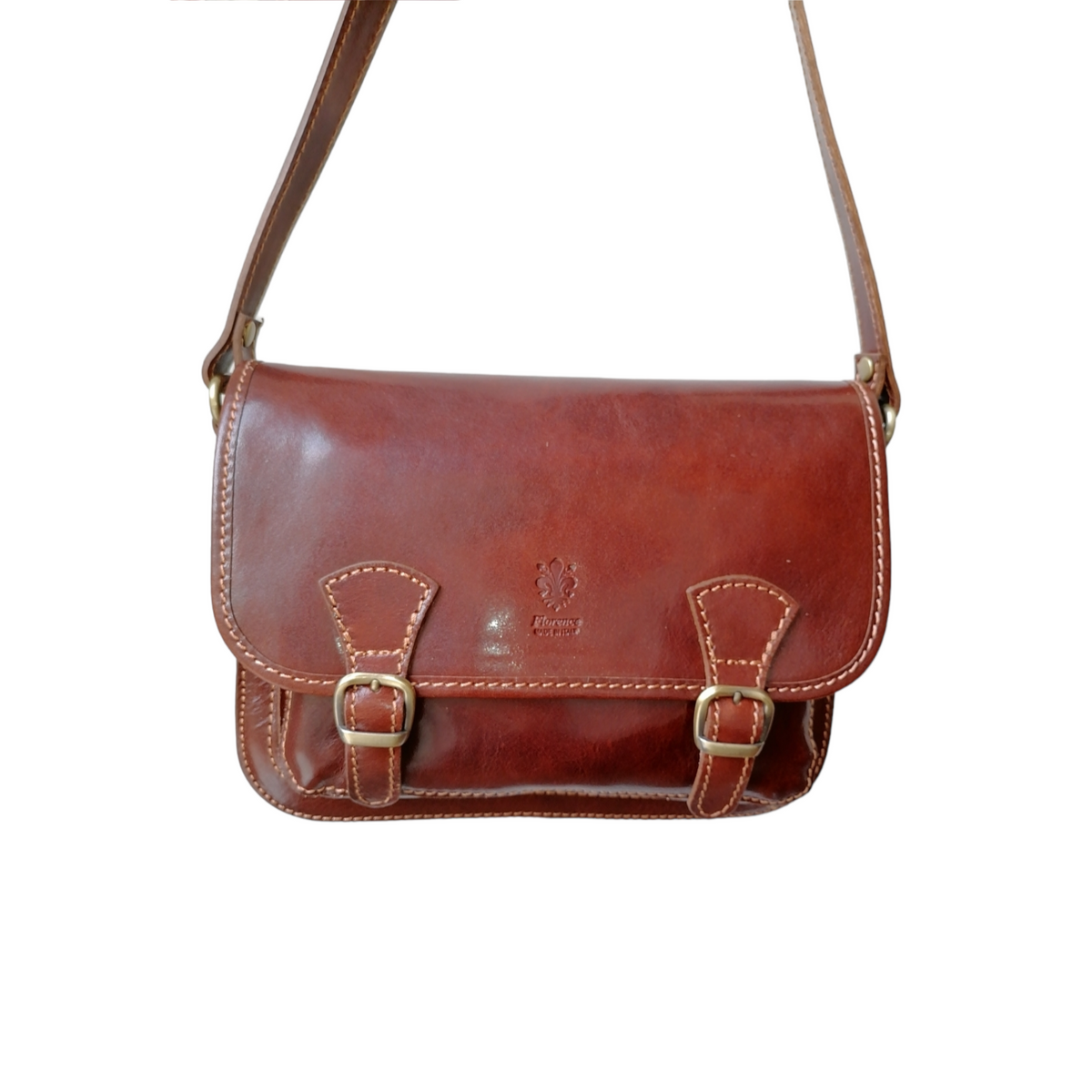 Tracolla Postino in Vero Cuoio a143 Made in Italy