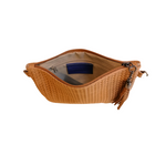 Bustina Tracolla in Vera Pelle Stampata Intreccia Made in Italy