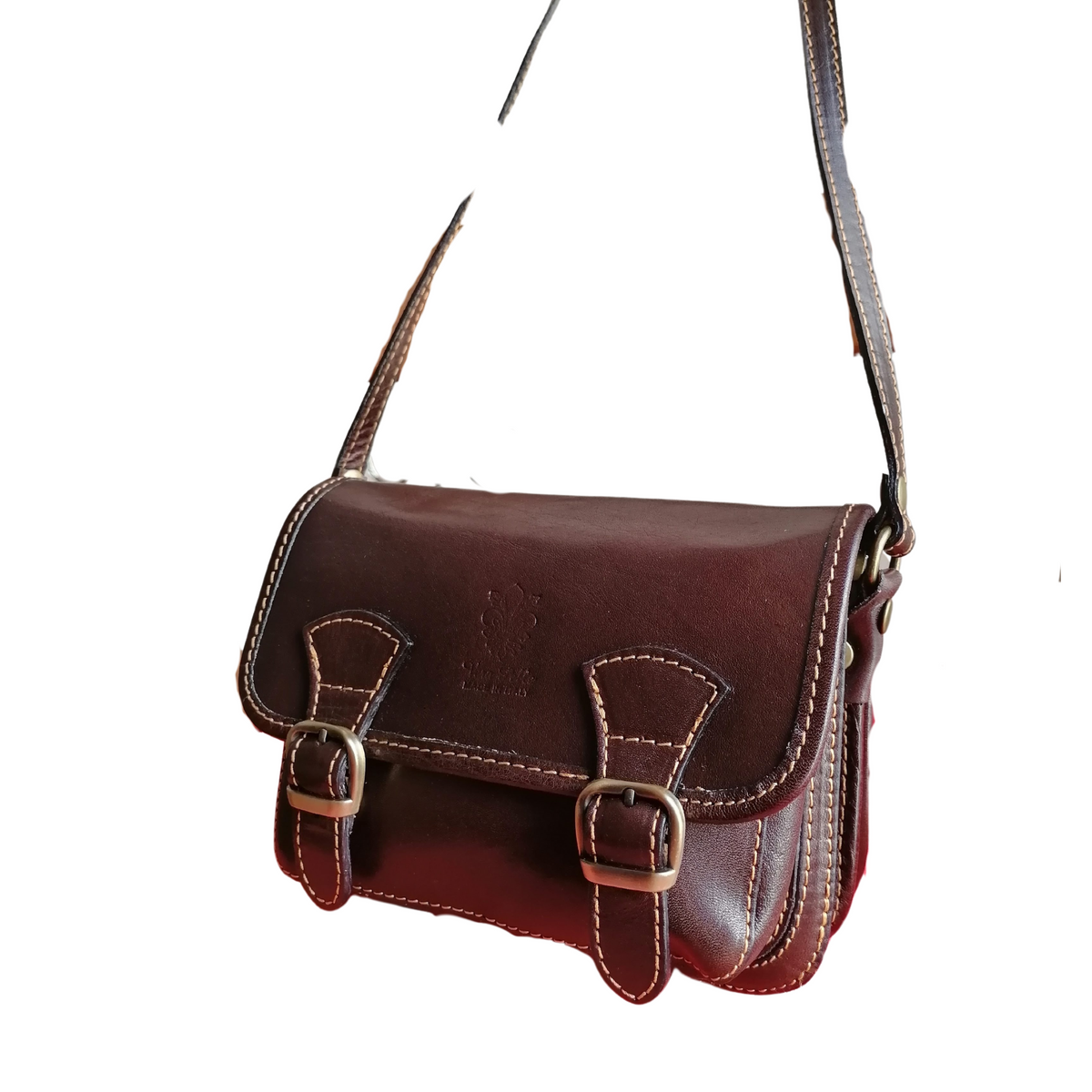 Mini Pochette Postino in Vero Cuoio a231 Made in Italy