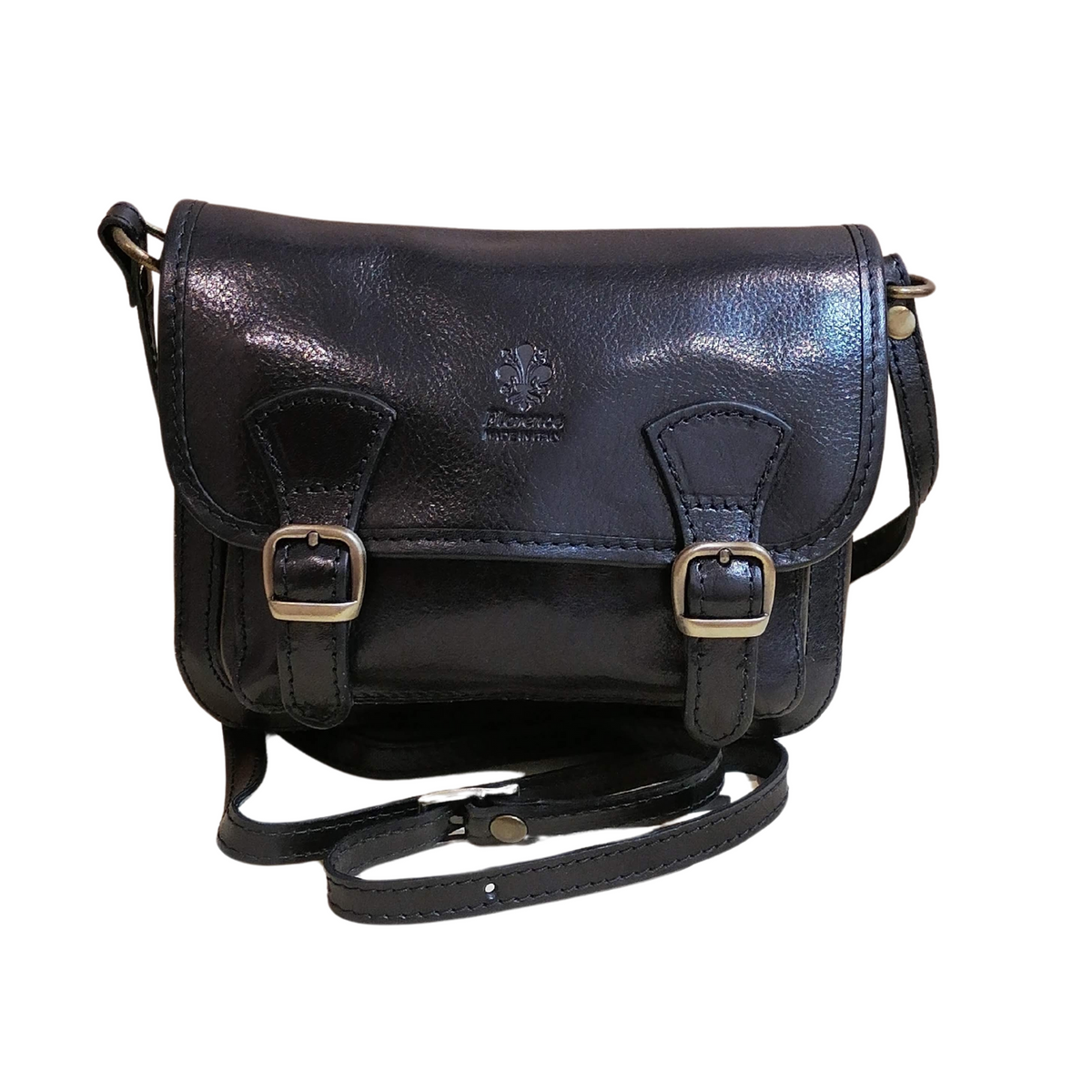 Tracolla Pochette Postino in Vero Cuoio a233 SMALL Made in Italy