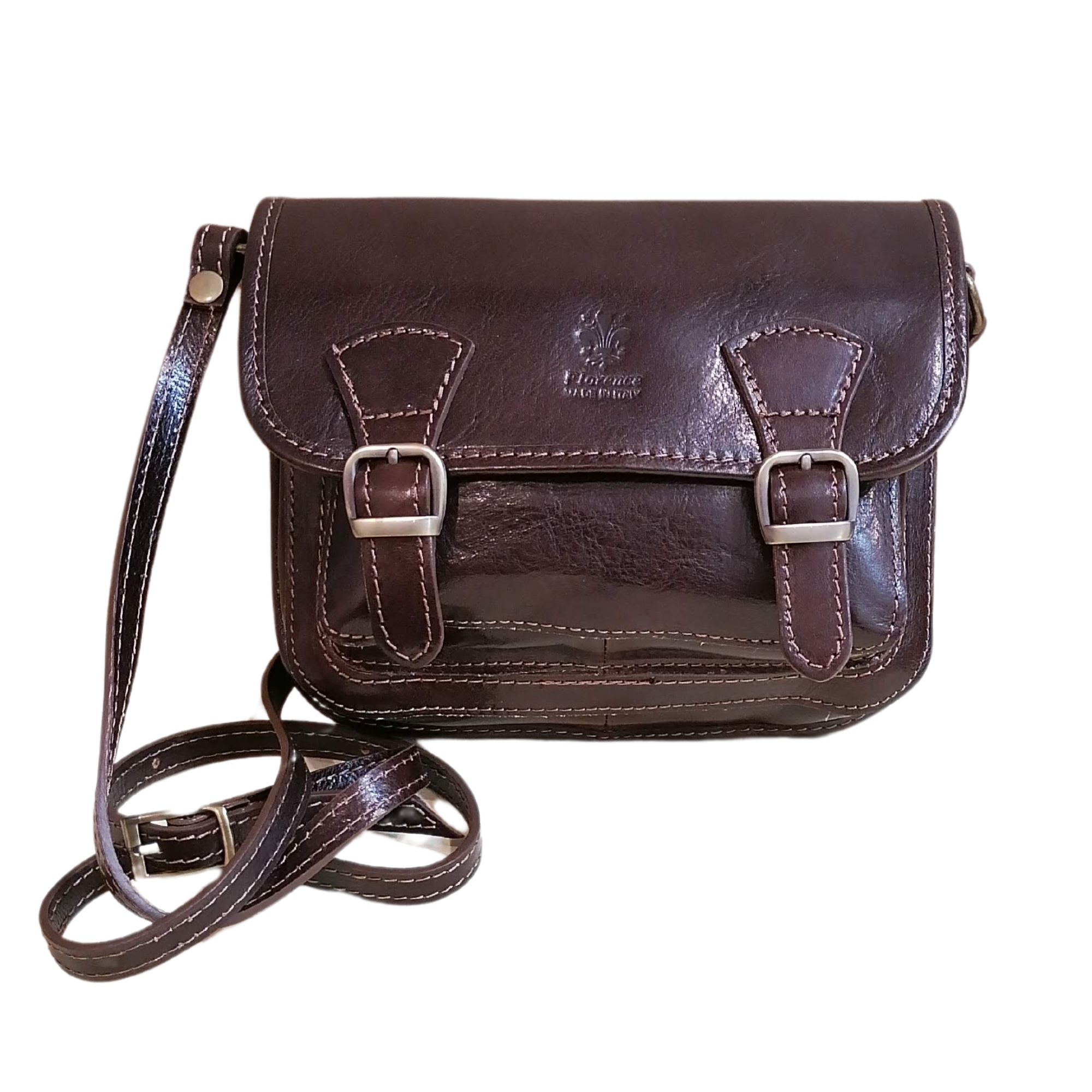 Uromee Portafoglio Da Polso In Vera Pelle Con Catena - Borsa Pochette Donna Nero Trapuntato, 25x15 Cm
