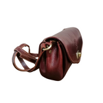 Tracolla rotonda in Vero Cuoio Made In Italy A237