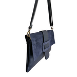 Borsa a Busta Pochette Clutch Bag Morbida in Vera Pelle Dollaro e Scamosciata | Made in Italy