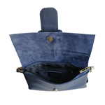 Borsa a Busta Pochette Clutch Bag Morbida in Vera Pelle Dollaro e Scamosciata | Made in Italy