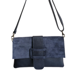 Borsa a Busta Pochette Clutch Bag Morbida in Vera Pelle Dollaro e Scamosciata | Made in Italy