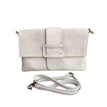 Borsa a Busta Pochette Clutch Bag Morbida in Vera Pelle Dollaro e Scamosciata | Made in Italy