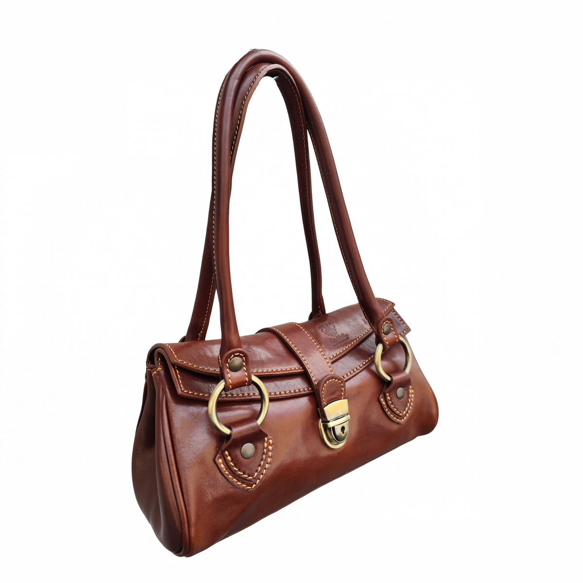 Borsa con Anelli in Vero Cuoio Toscano | Made in Italy