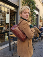 Borsetta Bassa da spalla in Vero Cuoio Toscano Made in Italy