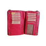 Offerta Portafoglio Due Zip 17x10 Vera Pelle Sauvage Intrecciata Effetto Vintage POFSS177-1035506