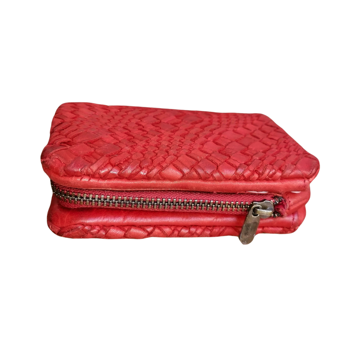 Portafoglio 3 ante Coveri Collection Vera Pelle Intrecciata