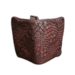 Portafoglio 3 ante Coveri Collection Vera Pelle Intrecciata