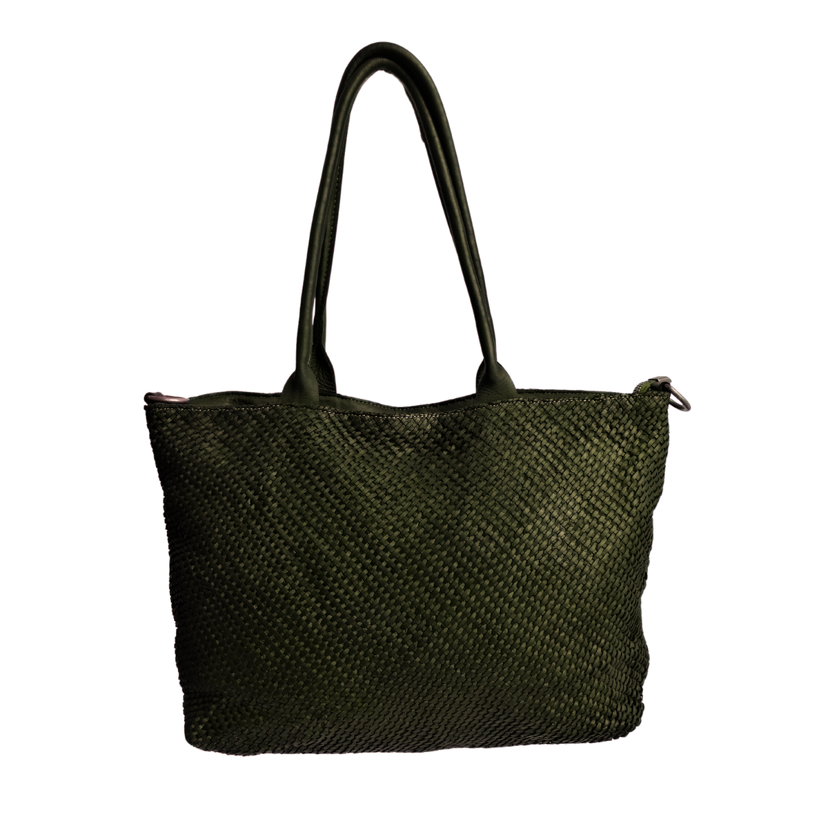 A Meta Prezzo! STOCK SS212 Tote Bag in Vera Pelle Intrecciata Sauvage Stile Vintage Made In Italy