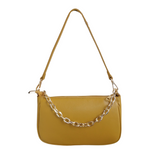 Tracolla con Catena Oro in Vera Pelle Made In Italy