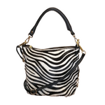 Secchiello con Tracolla in Vera Pelle tipo Cavallino Made In Italy