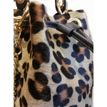 Secchiello con Borchie in Pelle di Cavallino