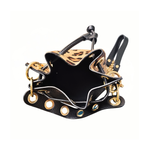 Secchiello con Borchie in Pelle di Cavallino | Made in Italy